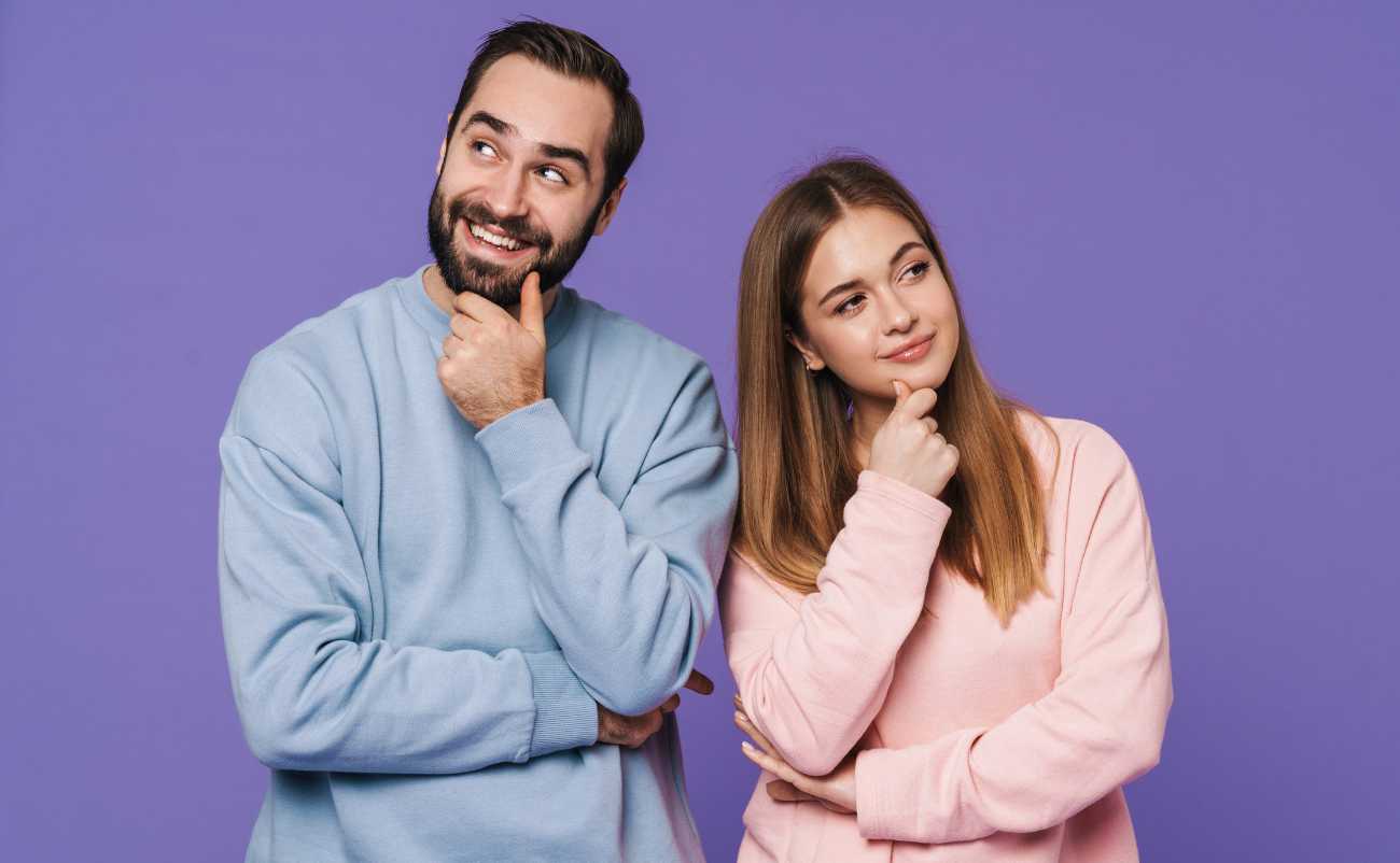 couple smiling thinking about potential benefits of the ketogenic diet